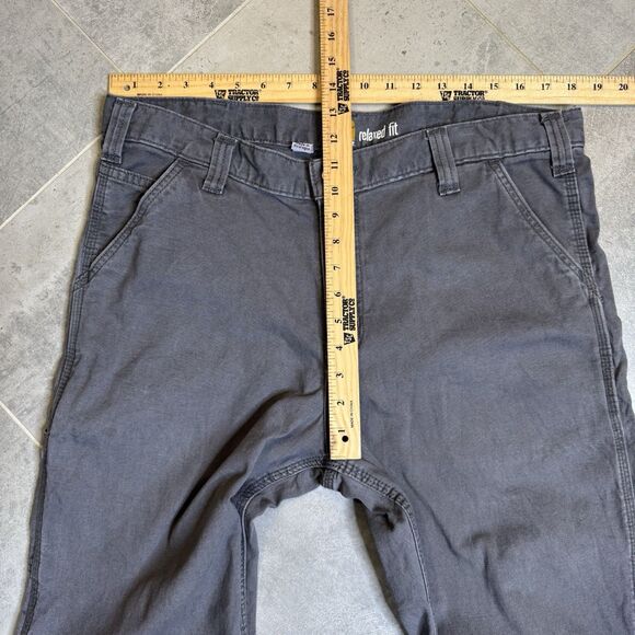 Carhartt Rugged Flex Rigby Canvas Pants Mens 36x30 Gray 102291 Workwear - Picture 4 of 10